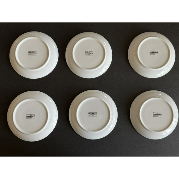 Crate & Barrel NANCY GREEN Fruit Fromage Appetizer Cheese Plates 6 1/2" Set of 6 - Picture 14 of 16